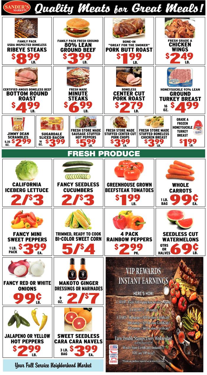 Sander's Markets Parkview Ad Specials